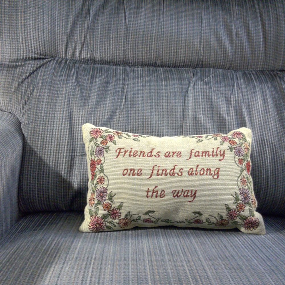 Friends are Family Throw Pillow - Picture 3 of 4